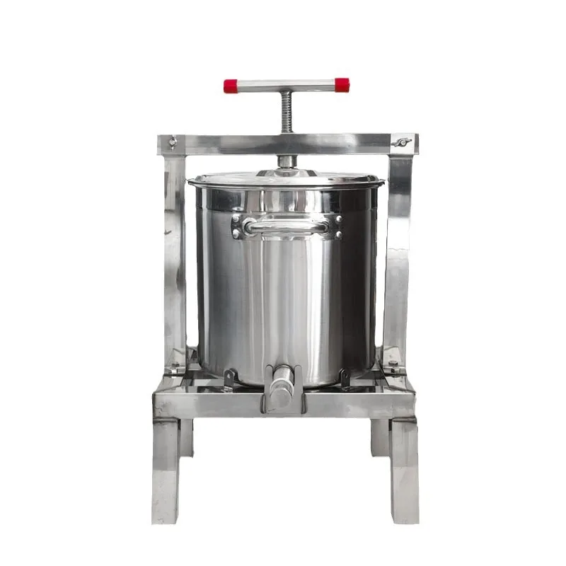 Fully Enclosed Stainless Steel Honey Press – Small Beeswax & Honey Extractor Press Machine