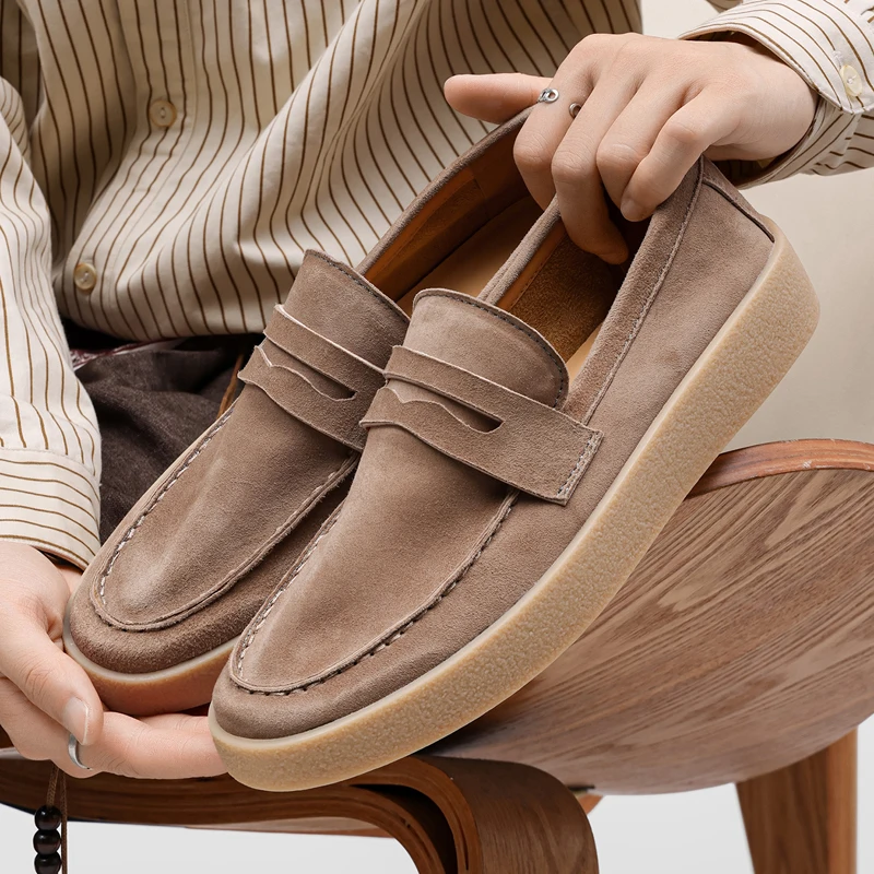 Brand Men Casual Loafers Multi Colored Men Soft Soled Lightweight Comfortable Fashionable Casual Shoes Outdoor Daily Wear Shoes