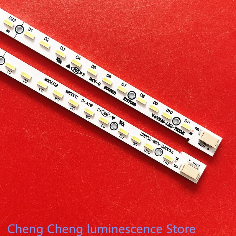 

NEW LED backlight strip FOR 2 * Toshiba applies TCL 40K100C 40EL100C 40AL800 V400H2-LE2-TLEM2/TR 45.3CM 66LED