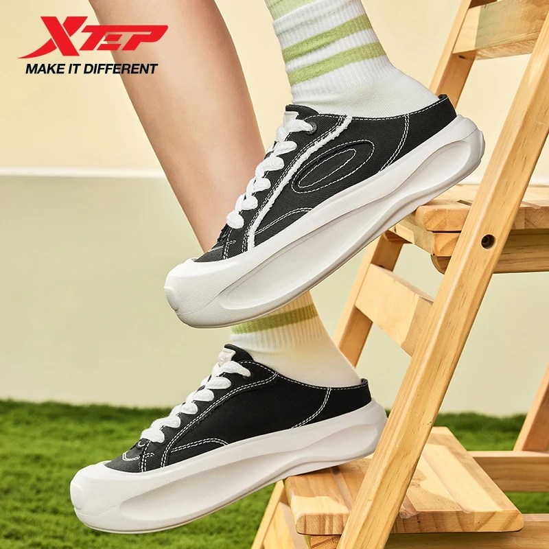 Xtep Starfall Leisure Shoes for Women 2025 Summer Thick-soled Lightweight Fashion Street Style Skateboarding Shoes 875218310017