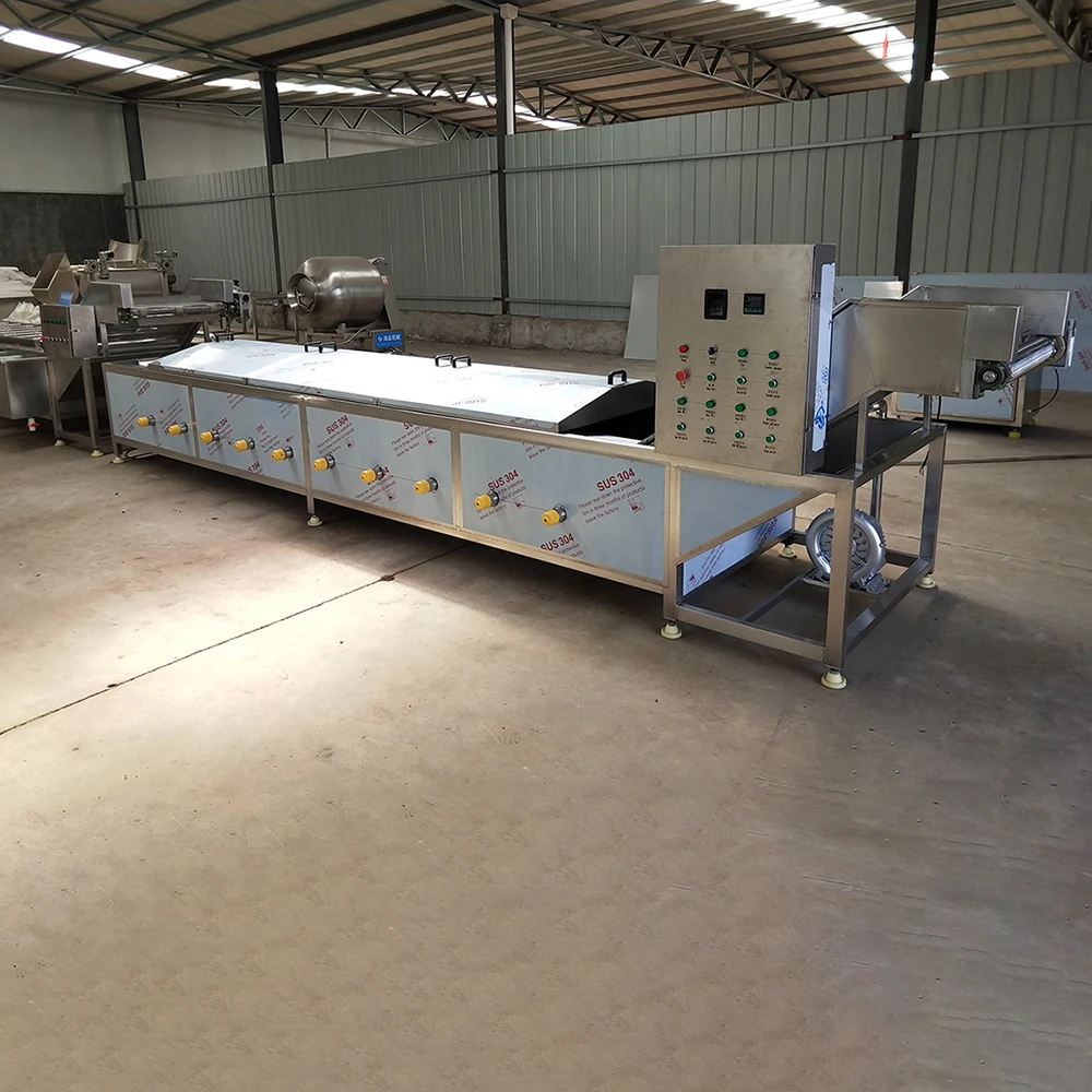 Food Processing Blanching Line | Automatic Vegetable & Fruit Color Fixing and Pre-Cooking Equipment