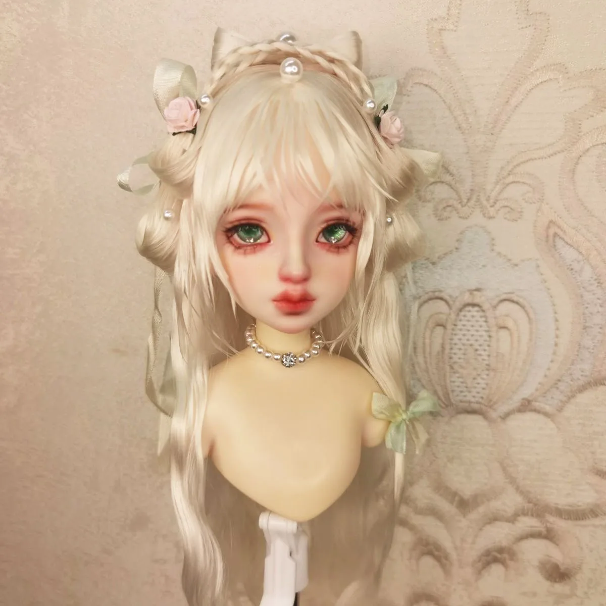 

Hair for doll new style ancient style doll wig, 1/6 1/4 BJD mohair false hair free shipping