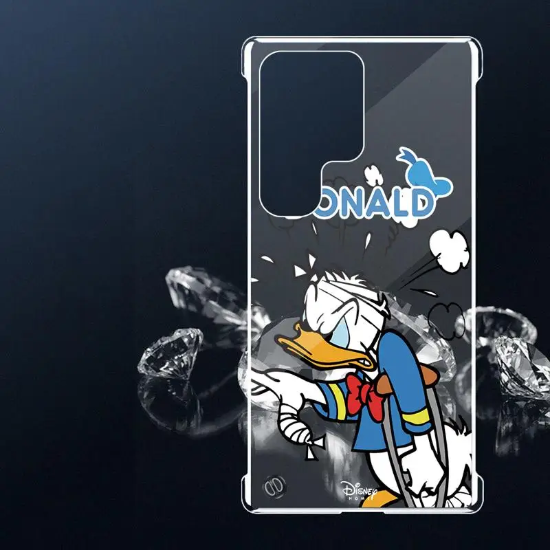 Mickey Donald Duck Gooy Goof phone case for Samsung Galaxy S24 s23 Ultra FE cases s20 s21plus s22 borderless cooling clear funda