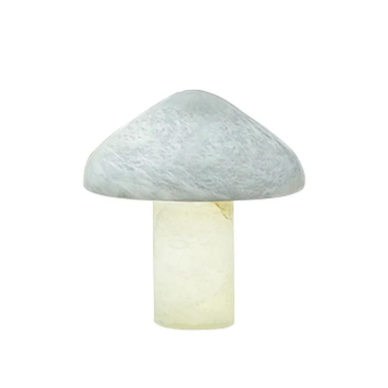 Premium marble mushroom table lamp, Nordic designer model room simple living room study table lamp