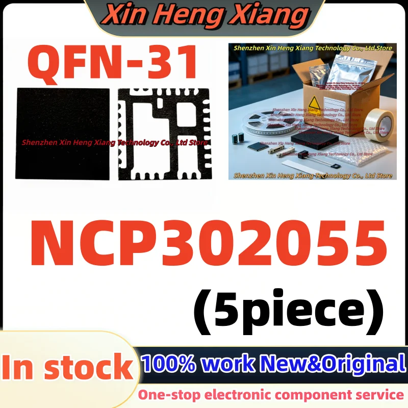 (5Pcs) NCP302055 P302055 NCP302055MNTWG QFN-31
