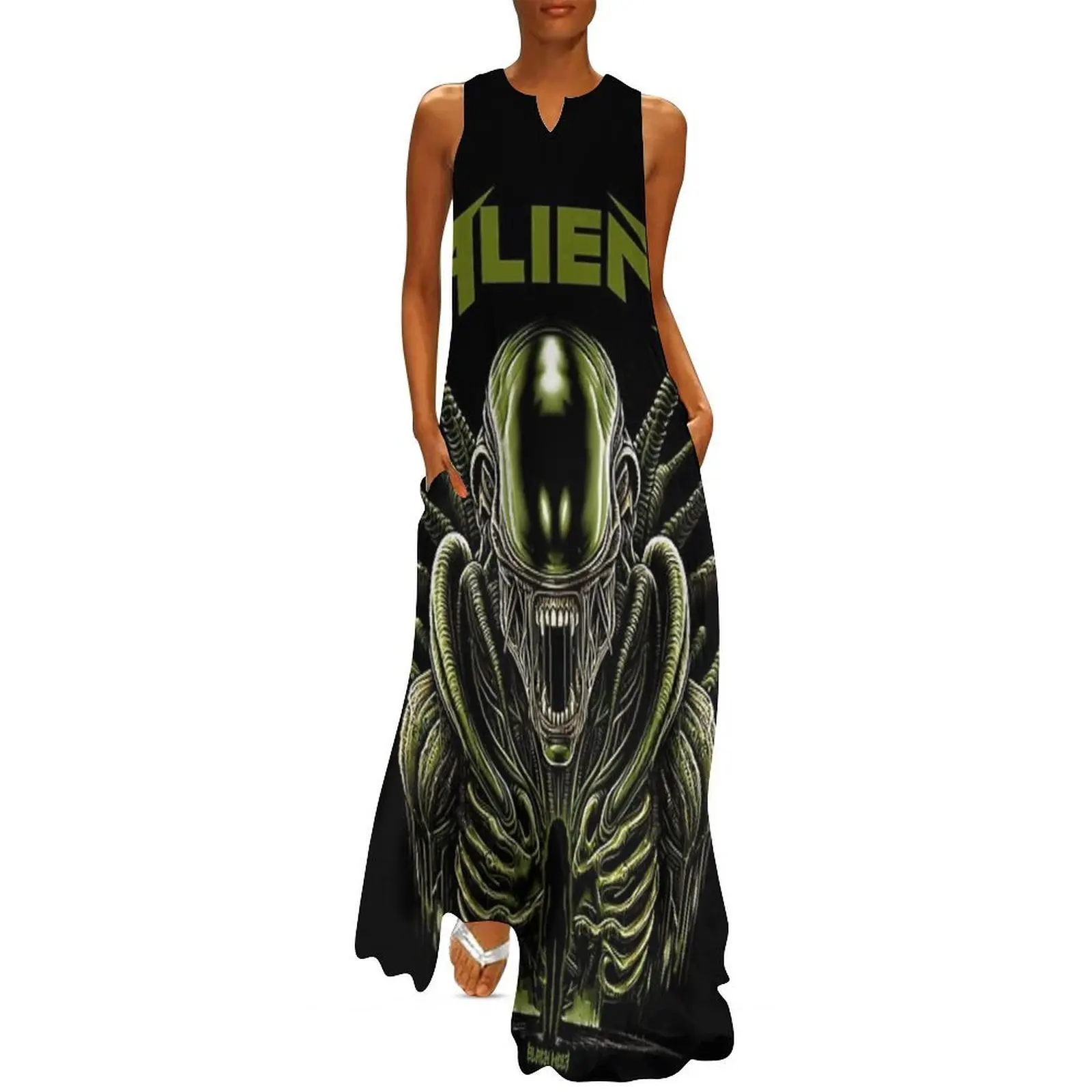 

Alien (Xenomorph) Long Dress dress women elegant luxury Female clothing women's elegant loose dresses