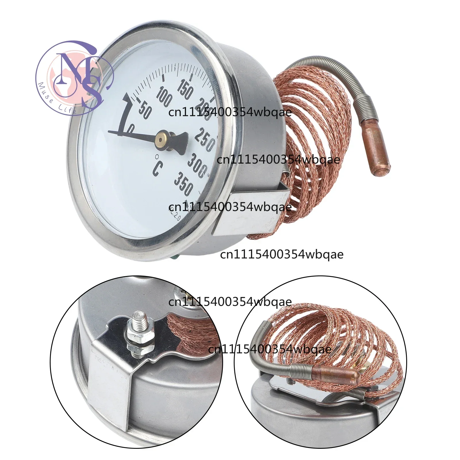 ZOCI-FOR-Capillary Temperature Gauge 0~350℃ 1m Cable Baking Cooking Kitchen Thermometer Replacement Part