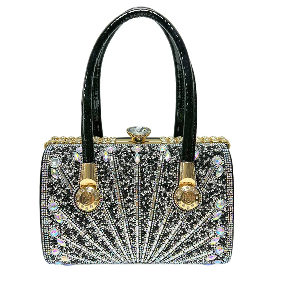 

Дамская сумка-клатч с бриллиантами, вместительная, элитная, для торжественных случаев, легкая роскошная сумка через плечо/мессенджер