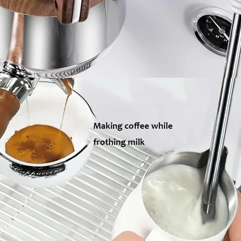 220V Semi-automatic Coffee Machine Italian Style Coffee Maker Pump Pressure Espresso Coffee