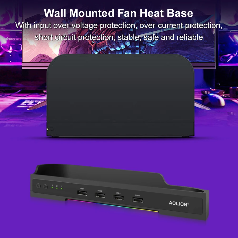 Ventilador de refrigeración para interruptor 2, Base de ventilador de refrigeración de Host, montaje en pared, Base de expansión de concentrador portátil, radiador para interruptor 2, accesorios