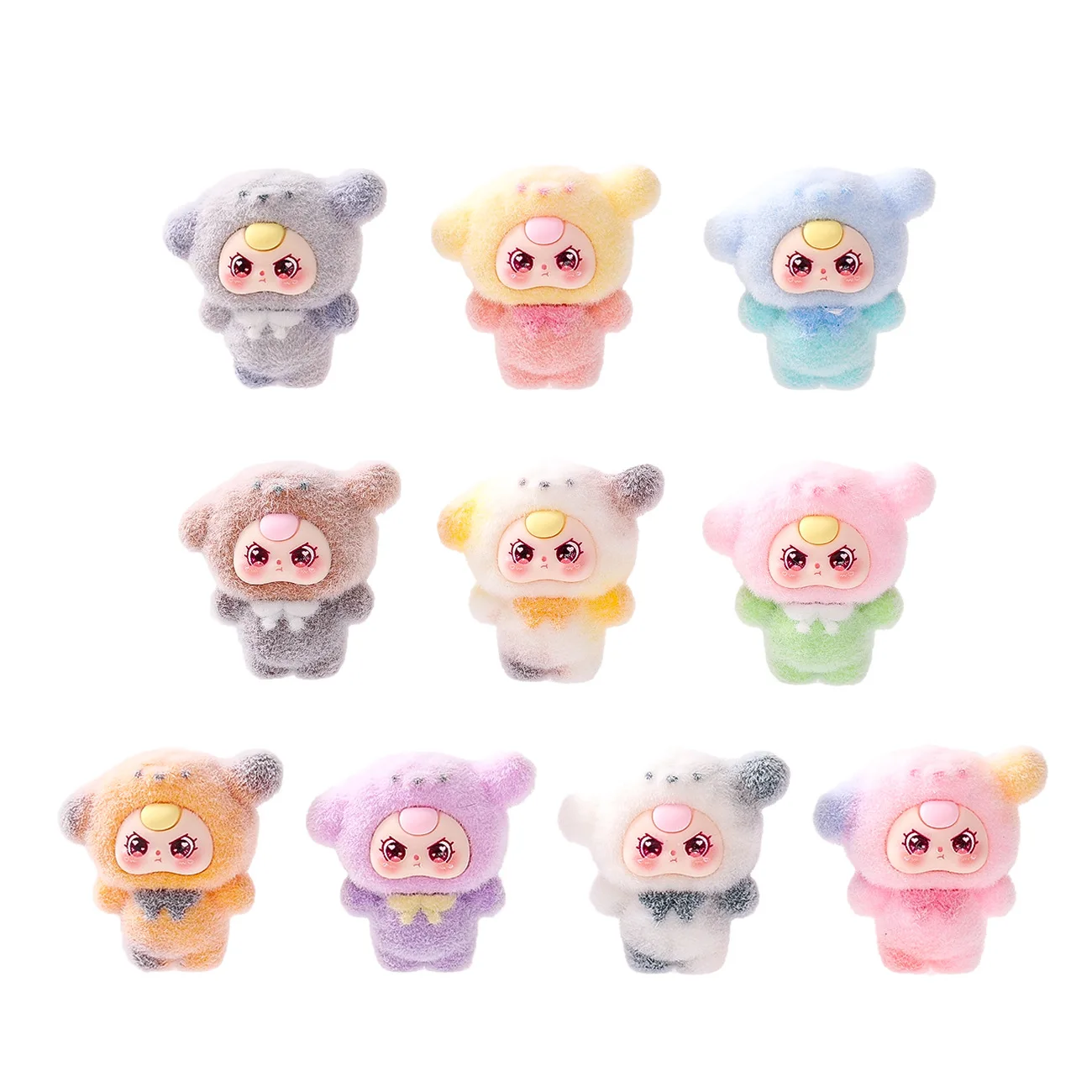 10 stücke Nette Cartoon Figuren Desktop Auto Dekorationen Kleine Ornamente Neue Geschenk DIY Zubehör