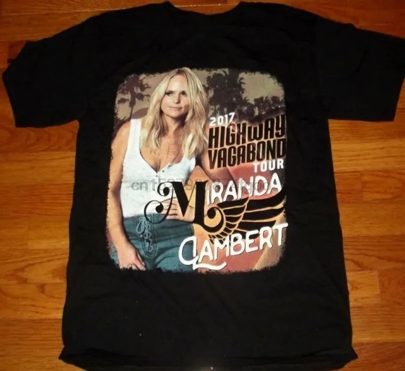 Hot Miranda Lambert Country Music Black Short Sleeve T-Shirt