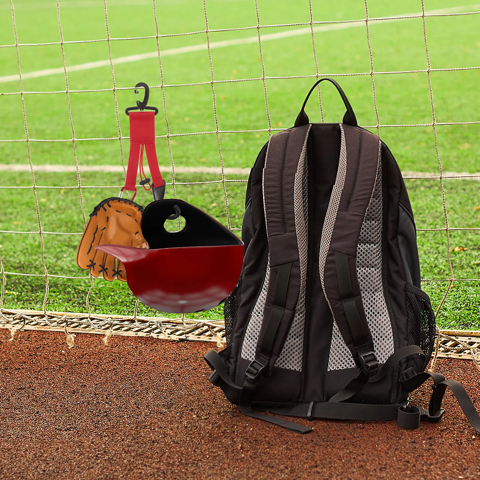 

Прочный многофункциональный зажим для бейсбольной перчатки, высокопрочные крепления из стропы, портативный, легкий, изысканное исполнение