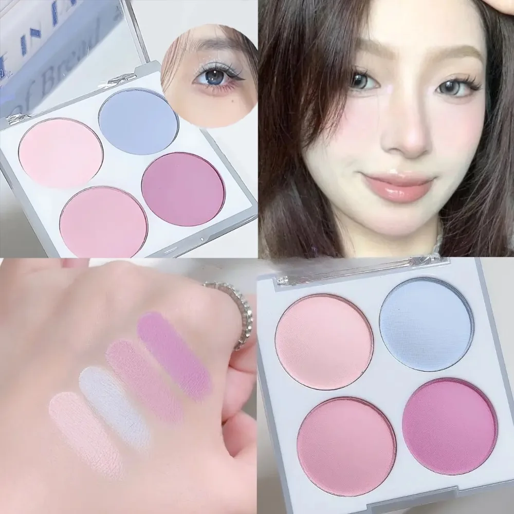 Waterproof Matte Blush Palette 4 Colors Long-Lasting Multi-Look Makeup Unisex Safe Certified Great Gift Choice