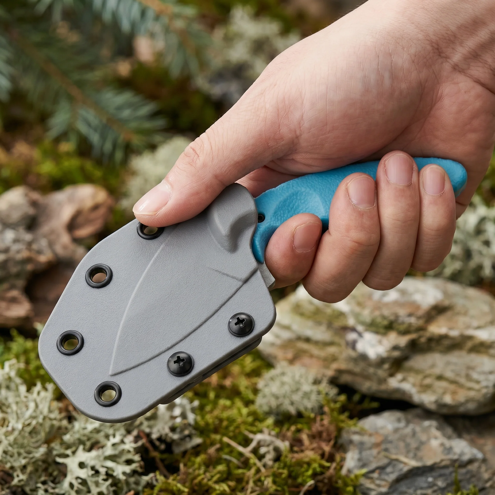 Leichtes, tragbares Outdoor-Messer, robustes und verschleißfestes Material, praktisches Schneidwerkzeug für den täglichen Gebrauch, Reisen, Camping und Freizeit. – Detail 2