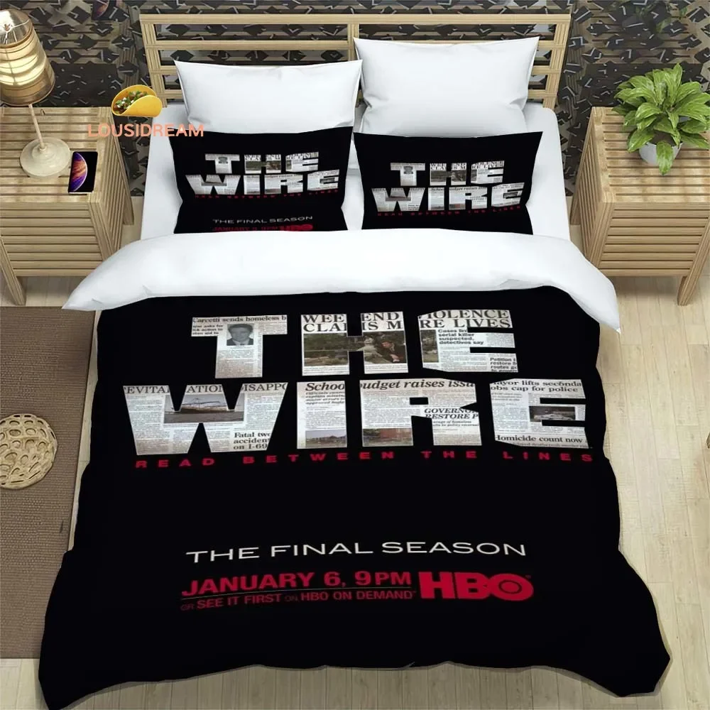 Crime TV Series The Wire Sheets Quilt Covers Bedding Dormitory Sheets Three-piece Bedding Set Three-piece Soft Warm Bedding Set