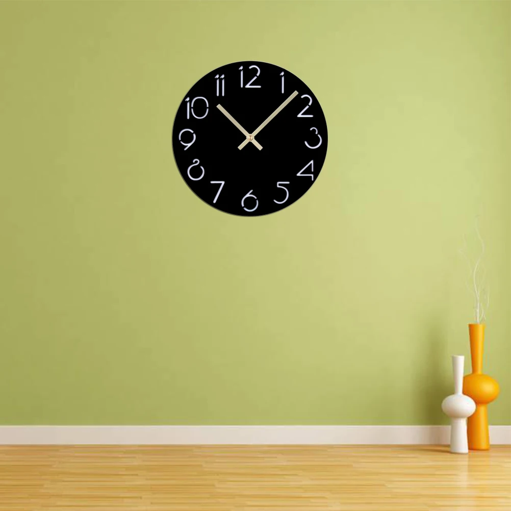 

acrylic wall clock round clock arabic numeral clock silent clock decorative wall clock