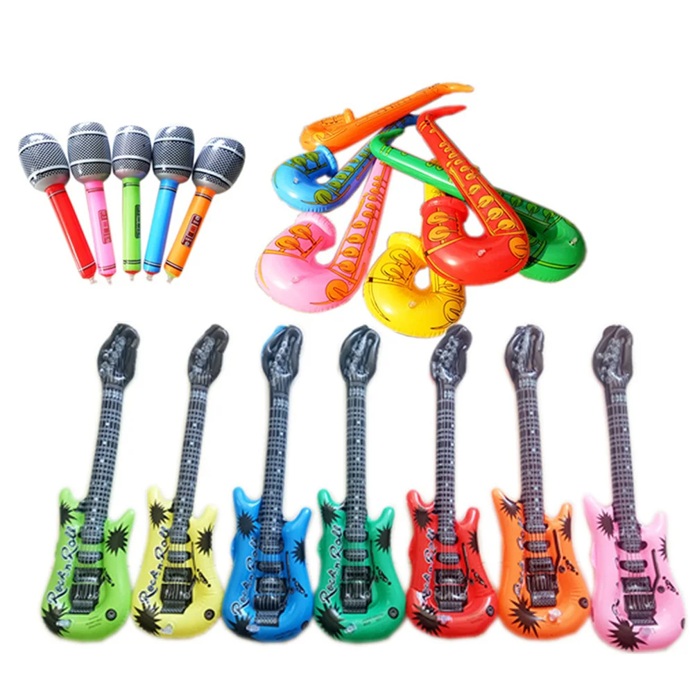 12 Pcs Inflatable Instruments for Kids Party Music Musical Toys European and American