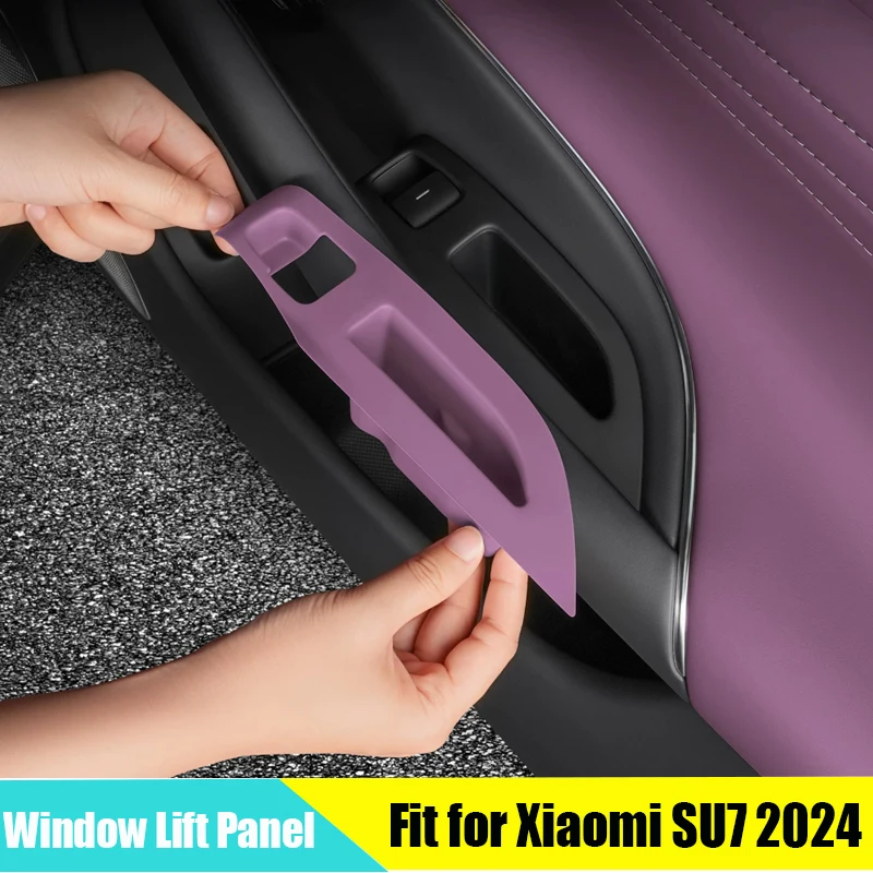 

Car Window Lift Panel Suitable for Xiaomi SU7 2024-2025 Modified Car Door Switch Button Protection Pad Interior Accessories