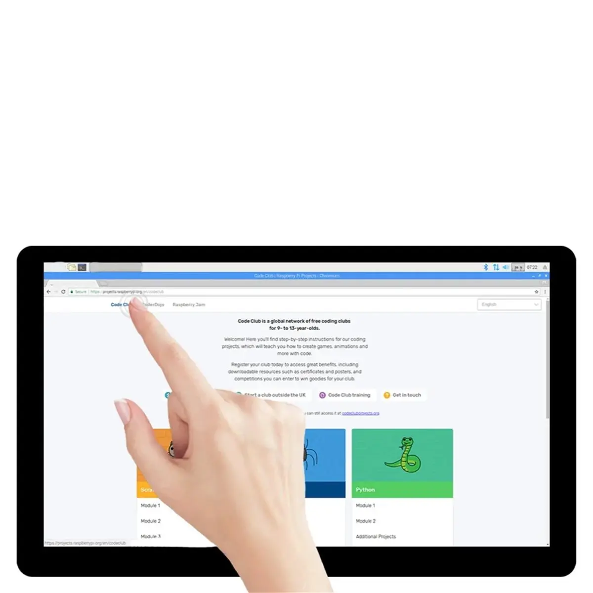 L73A NEW 15.6inch LCD Capacitive Touch Screen LCD 1920x1080 IPS Various Systems Support Power -Compatible US Plug