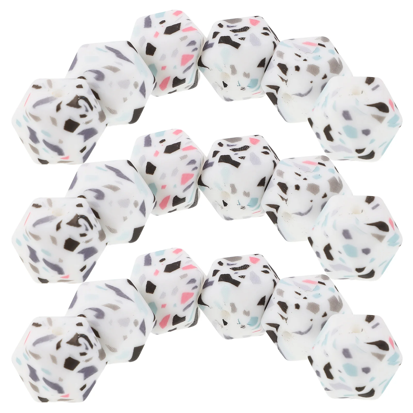 

50pcs Hexagon Silicone Knitting Needle Protectors Lightweight Durable Stitch Stopper Caps For Knitting Crochet Embroidery