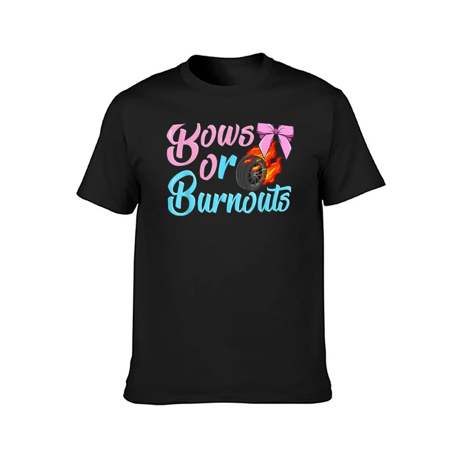 Bows Or Burnouts Gender Reveal Party Idea For Mom Or Dad T-Shirt boys animal print hippie clothes men clothing