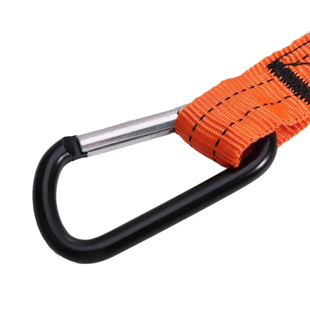 With Carabiner Hook Safety Bungee Tether Anti-Falling Climbing Working Tool Safety Rope Aerial Work Telescopic Tool Lanyard