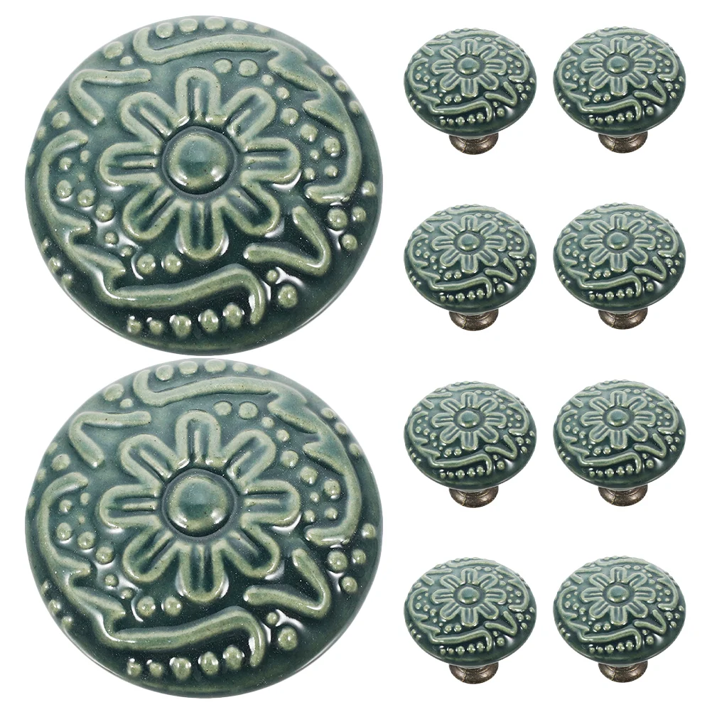 

10 Pcs Handle Door Pull Room Knob Ceramic Drawer Pulls Replacement Furniture Handles Knobs Cabinets