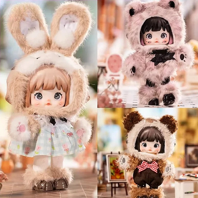 

Nommi Forest Kingdom Series Blind Box Surprise Bag Kawaii Vinyl Plush Dolls Decor Movabale Action Figure Mystery Exquisite Gifts