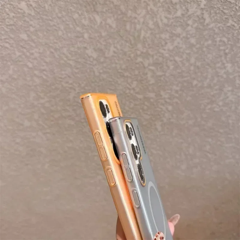 Matte Magsafe Dual-tone Shell Magnetic Hard PC ultra-thin Protective Armor case for Samsung Galaxy S25 Ultra S23 S22 S24U