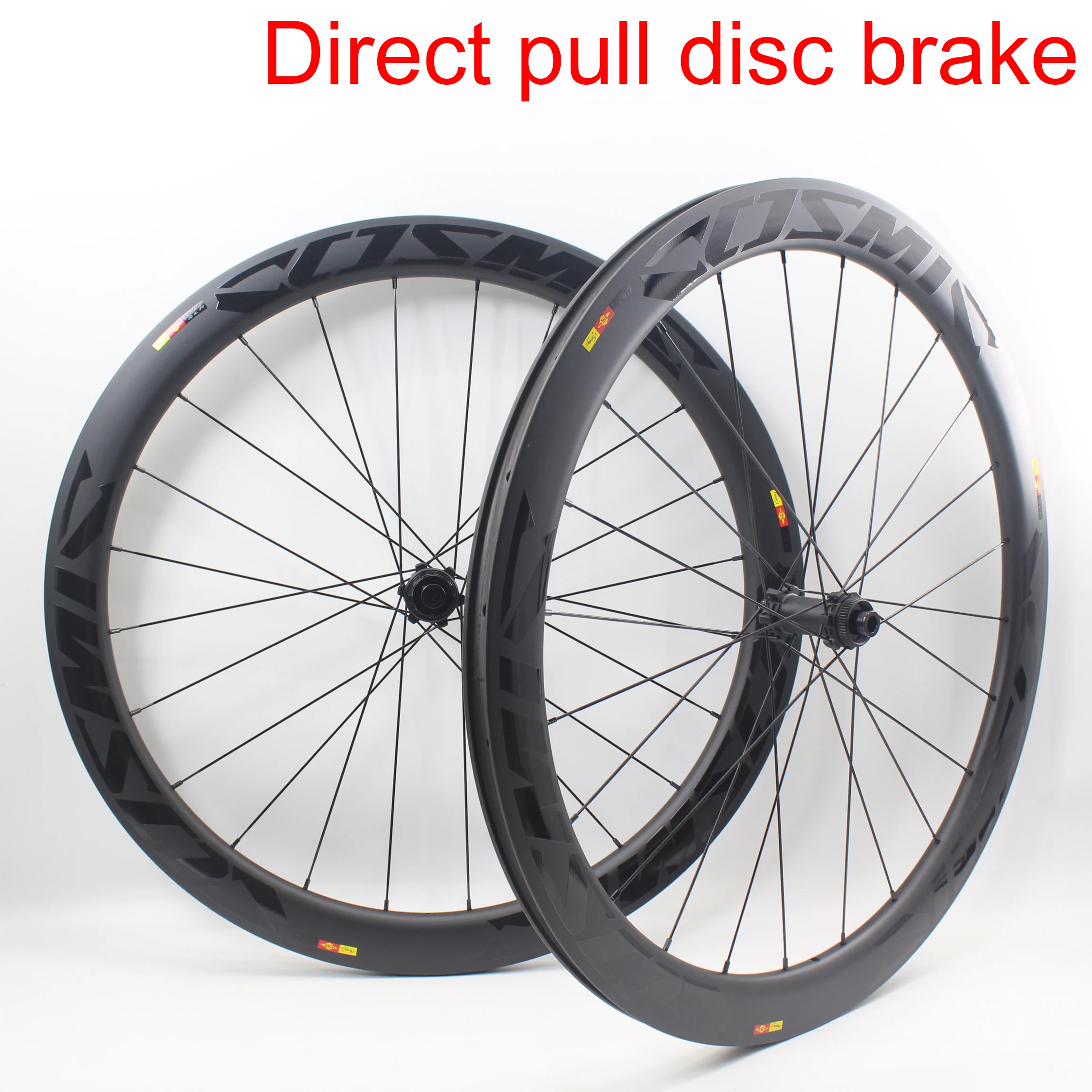 New Black LOGO 700C Road Bike Full Carbon Fibre Bicycle Thru Axle Center Lock Disc Drake Wheelset Tubular Clincher Tubeless Rim