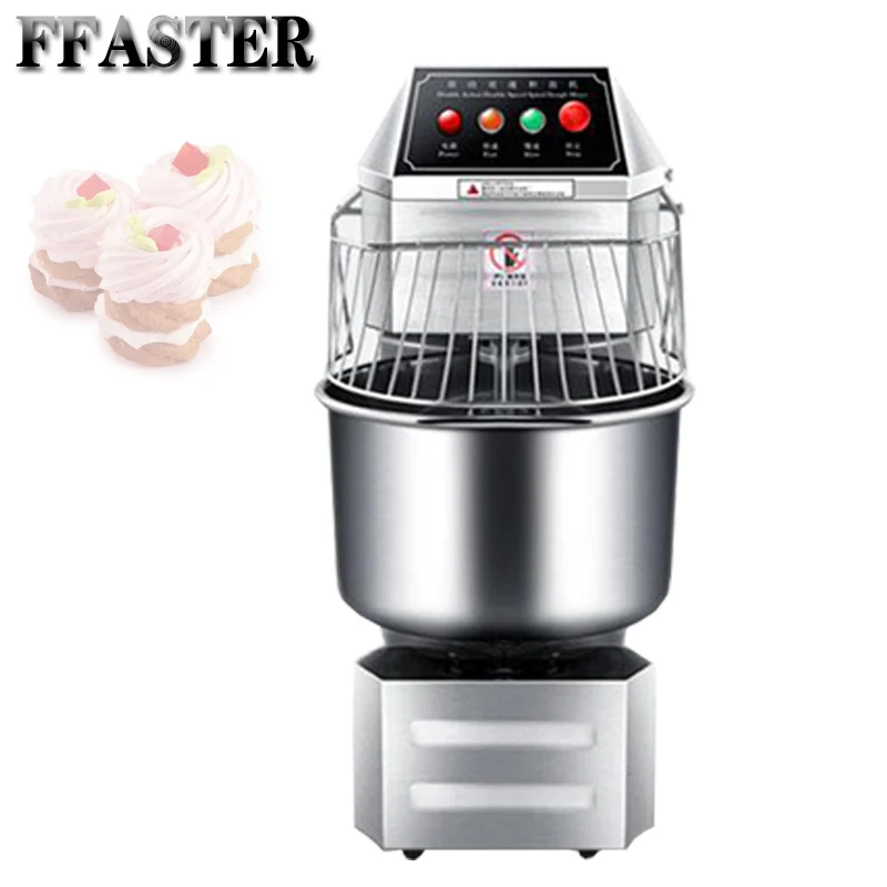 

Stainless Steel Dough Mixer Commercial Double Speed Dough Kneading Mixer Bread Mixer Kitchen Food Blender