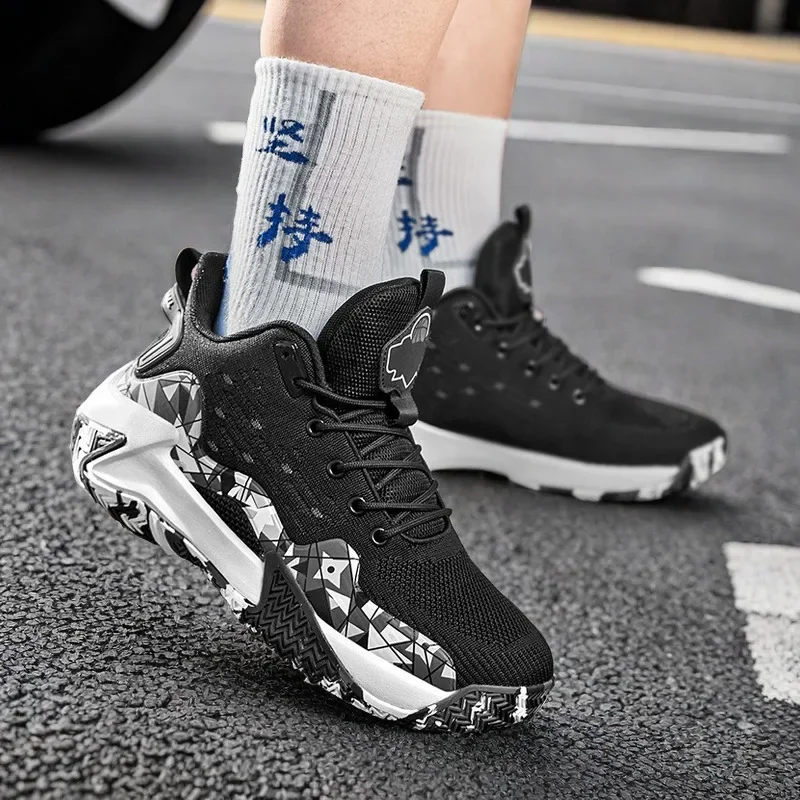 Zapatillas de trabajo de marca para hombre, zapatos informales de baloncesto, tendencias de baloncesto para las cuatro estaciones, zapatillas deportivas para el hogar, 2024