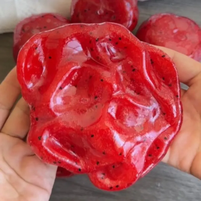 

2026 Soft Stretchy Watermelon Squishy Toy Squeeze Stress Relief Fidget Toy for Kids Adults Funny Anti-Stress TPR Squeeze Ball