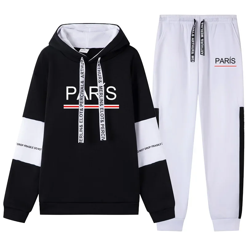 

New in Mens Tracksuit Printed Casual Sweatshirts Streetwear Outdoors Sports Jogging Mens Clothing Single Piece Hoodie Pants 2025