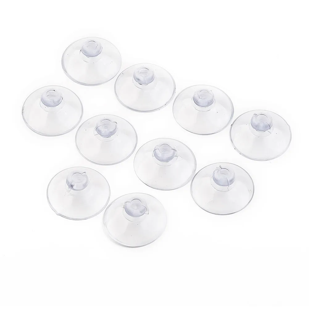 100% Brand New Suction Cup Wall Wide Range 10pcs 20mm/25mm/40mm Any Type Bathroom Clear Plastic Glass Hanger Rubber