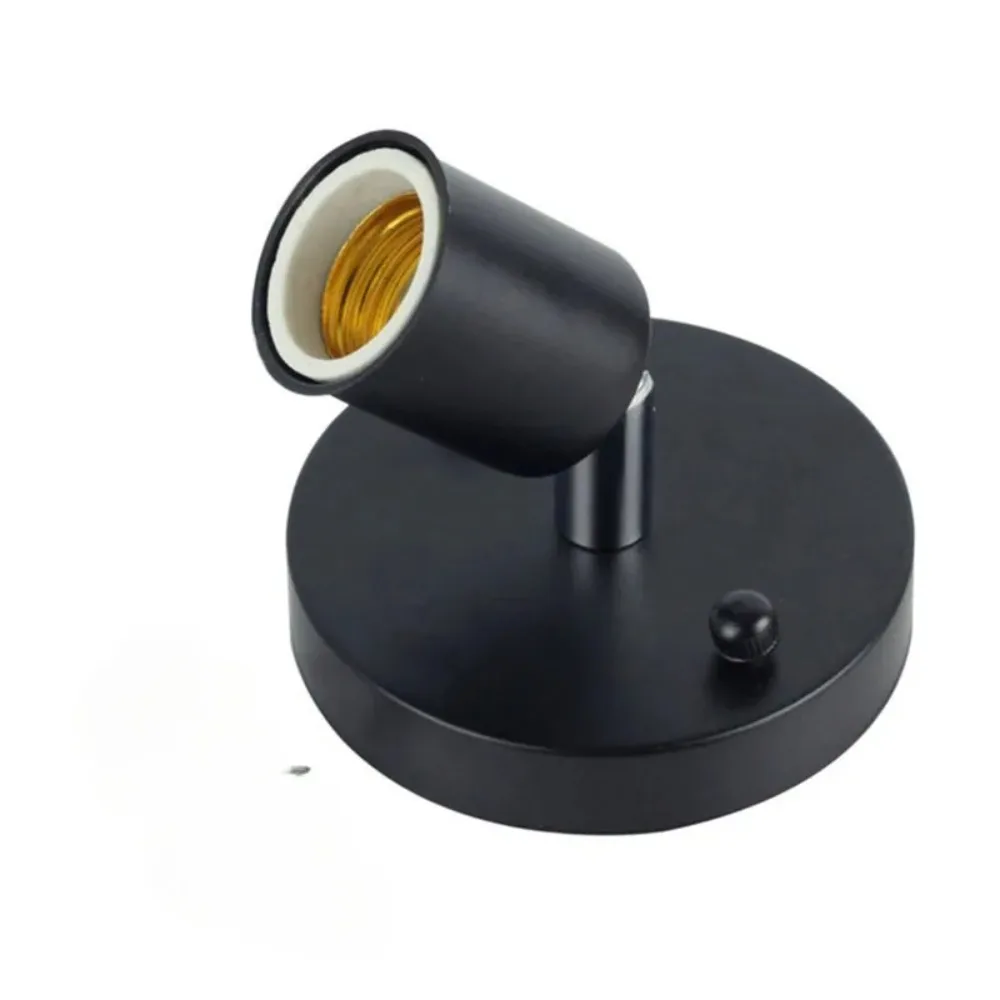 

E27 Держатель лампы Простой железный винтовой держатель лампы 180 градусов превращается в столовую, гостиную, декоративная розетка для лампы