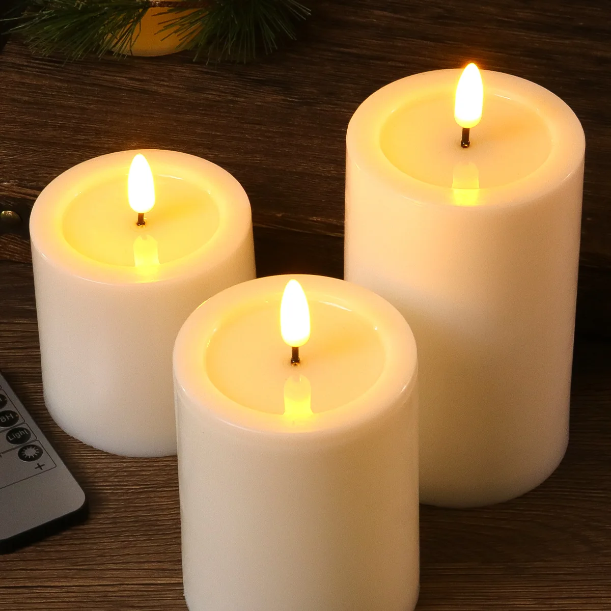 3X Flameless Candle… - image
