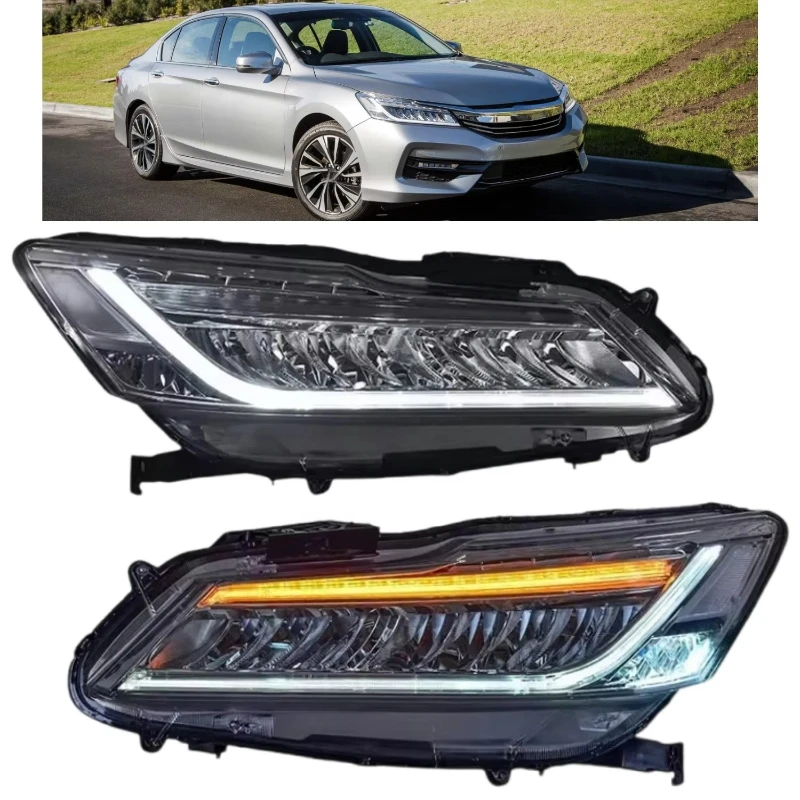 

Generation Light Emitting Diode Headlight 2015-2017 Upgrade DRL Refitted Headlight Headlight Turn Signal Auto Parts