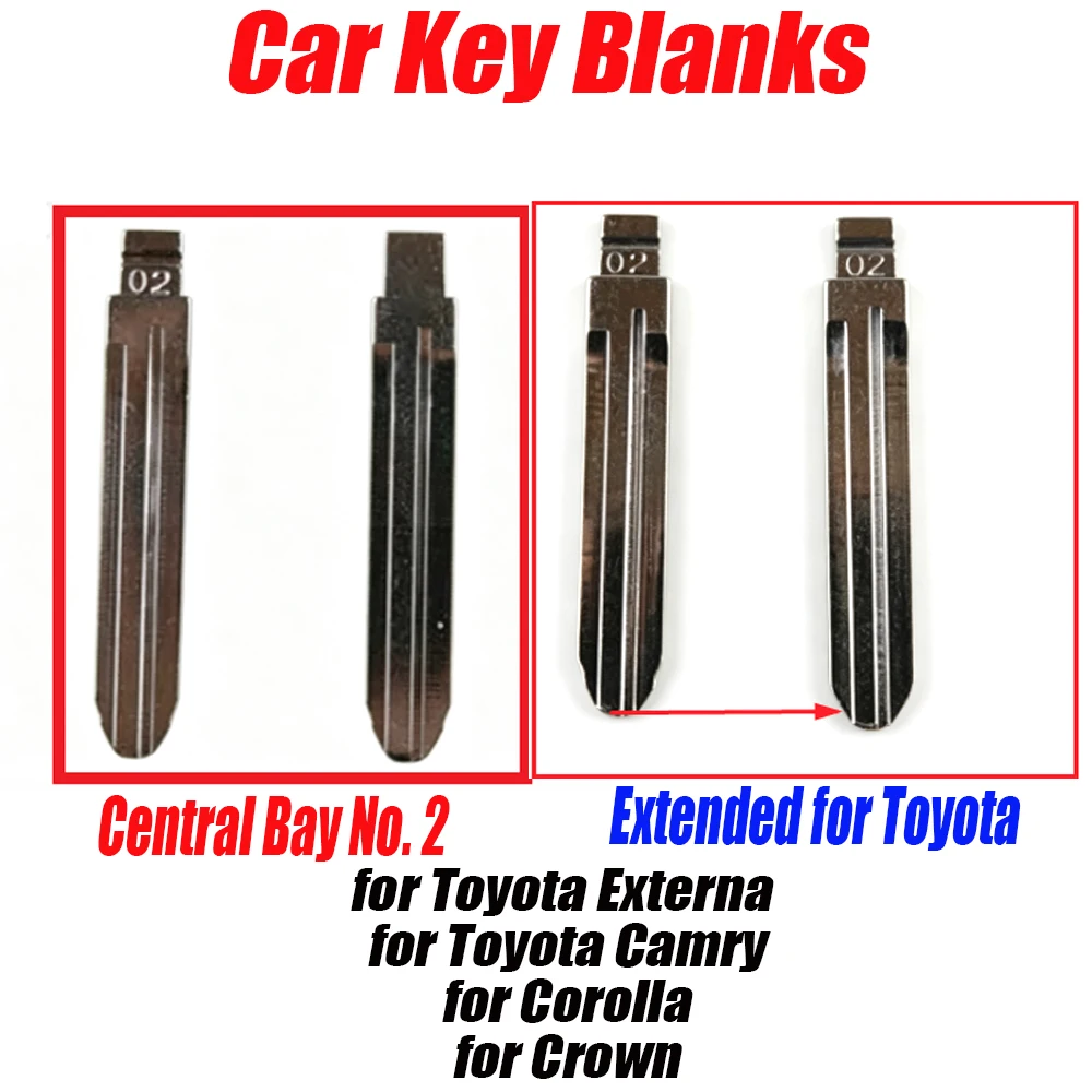 10pcs for TOYOTA Folding Car Remote Key Blank for VVDI KD TY90 Sub Unit Modification Original Center Groove for TOYOTA