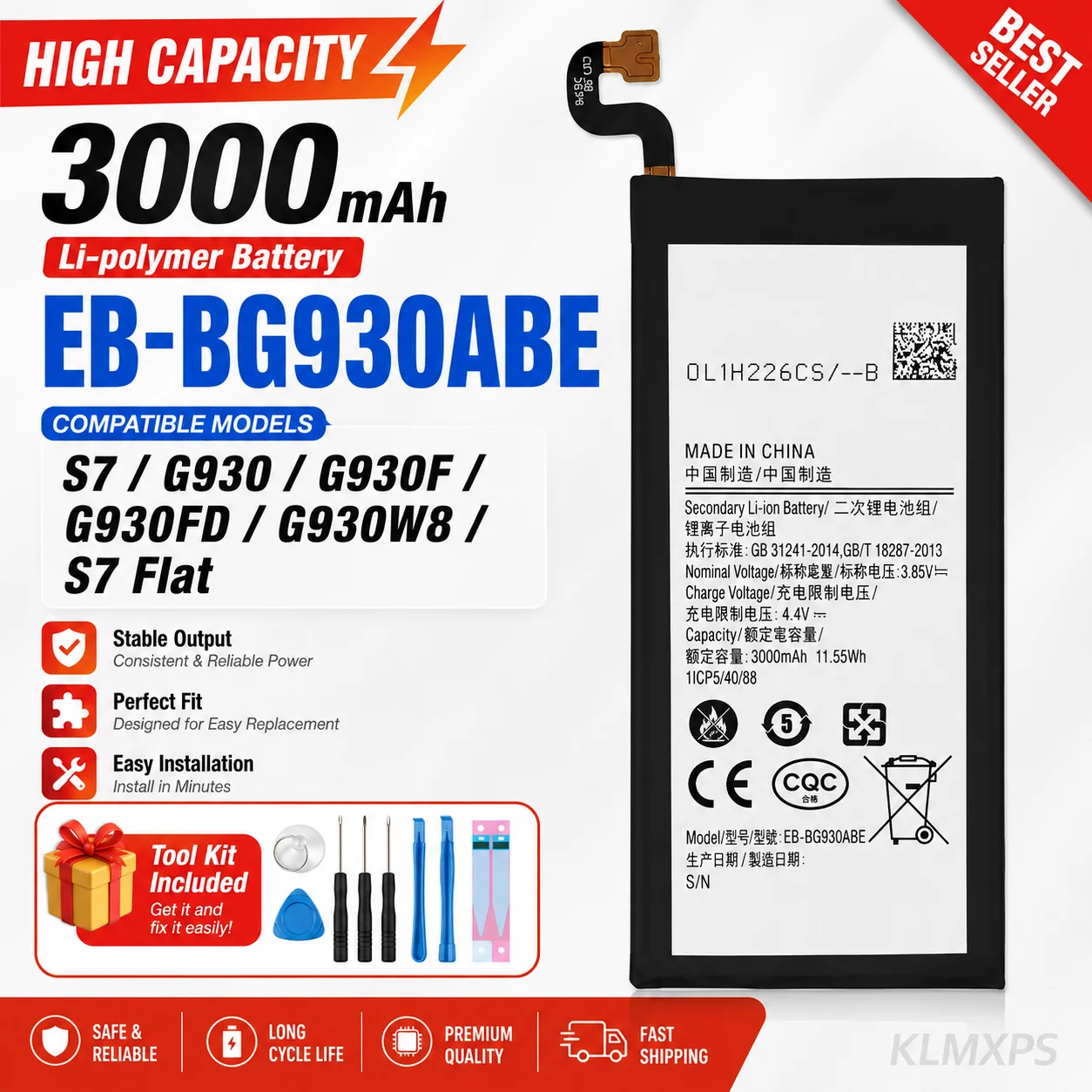 Replacement Phone Battery Repair Part For Samsung Galaxy S6 S6 Edge Plus S7 Edge S8  S9  S10  S10E J5 Pro J7 Pro
