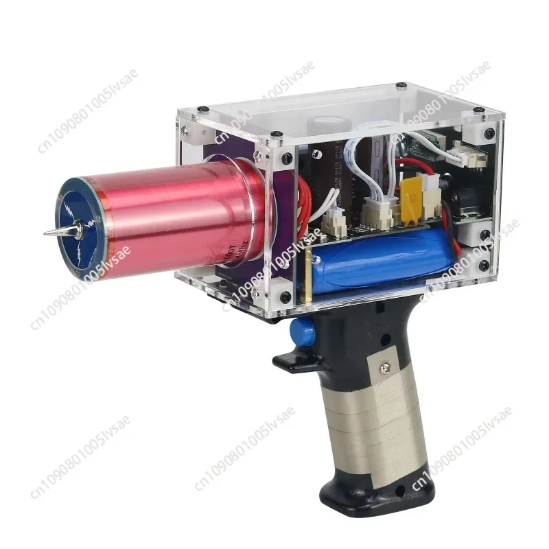 Official Enhanced Version Coil Gun Handheld Magnetic Energy Generator with Power Adapter