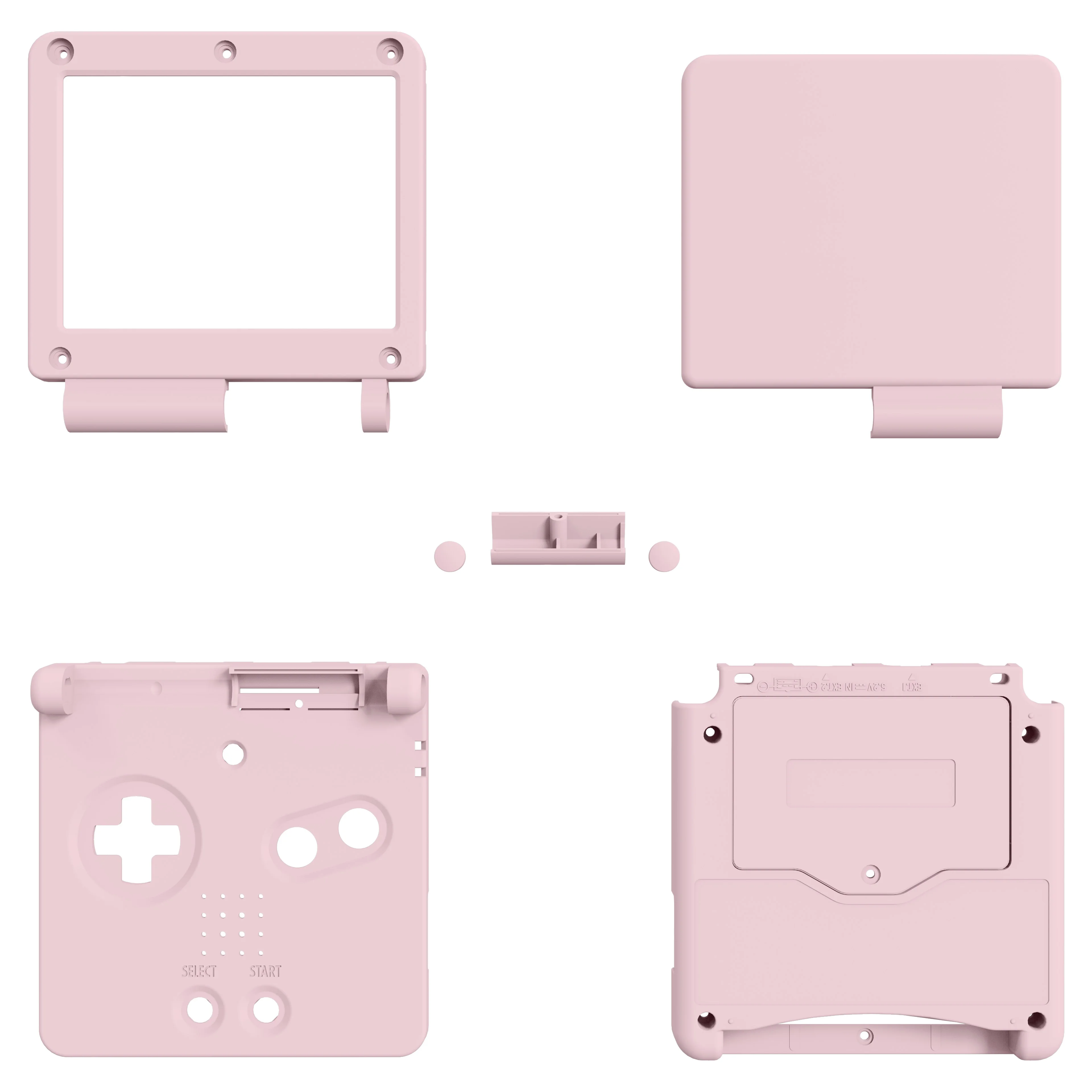 eXtremeRate Replacement Housing Shell for Gameboy Advance SP (GBA SP) - Cherry Blossoms Pink