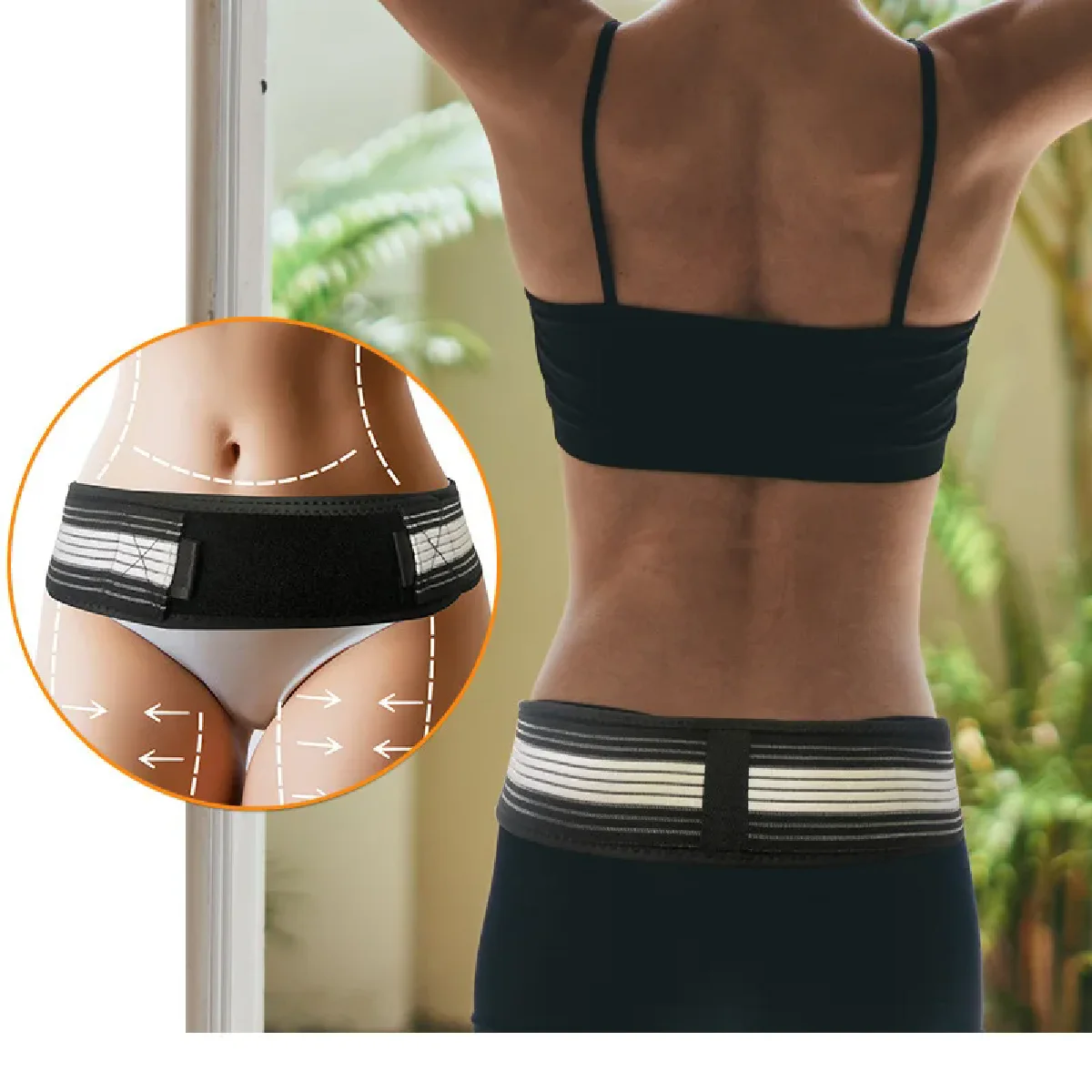 

Sacroiliac SI Joint Hip Belt Lower Back Support-Hip Braces for Hip Pain Pelvic Support Belt Pelvis Sciatica Lumbar Pain Relief