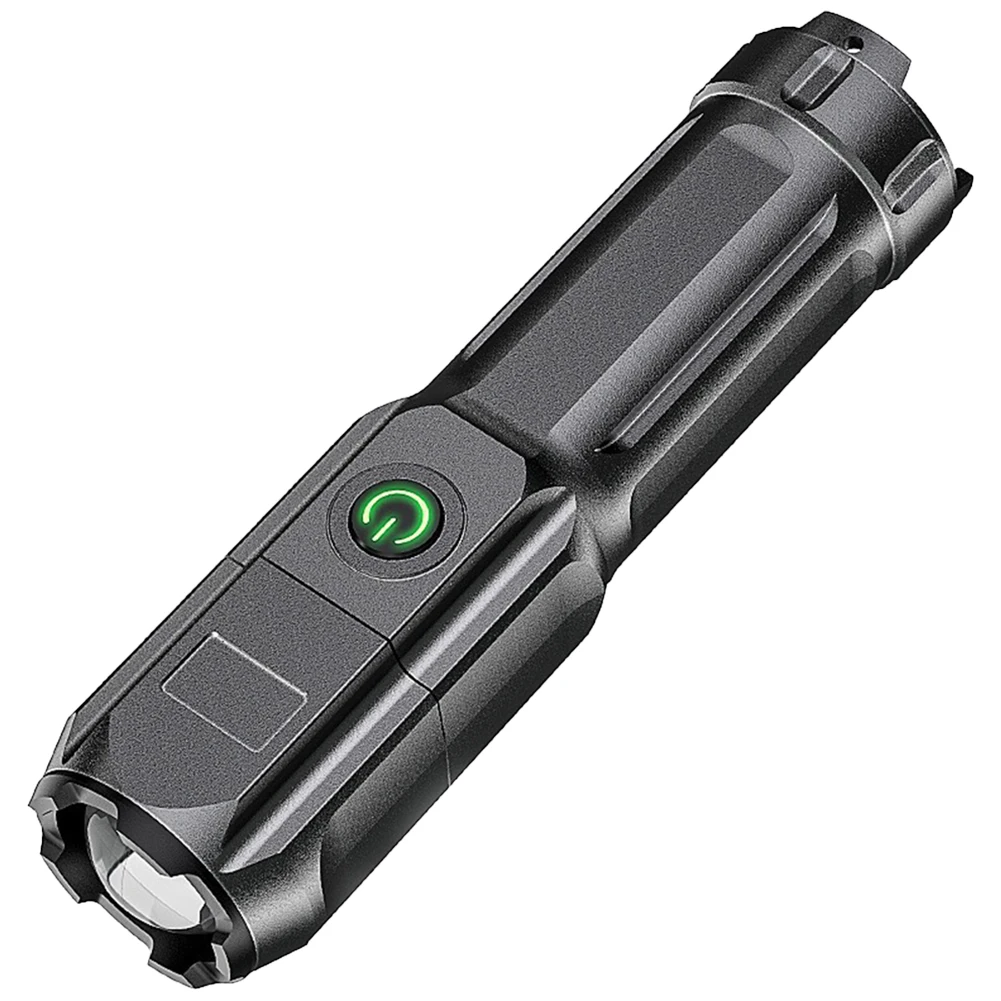 Powerful LED Flashlight Anti-Slip High Power Flashlight Waterproof Super Bright Flashlight Power Display for Outdoor Camping Use