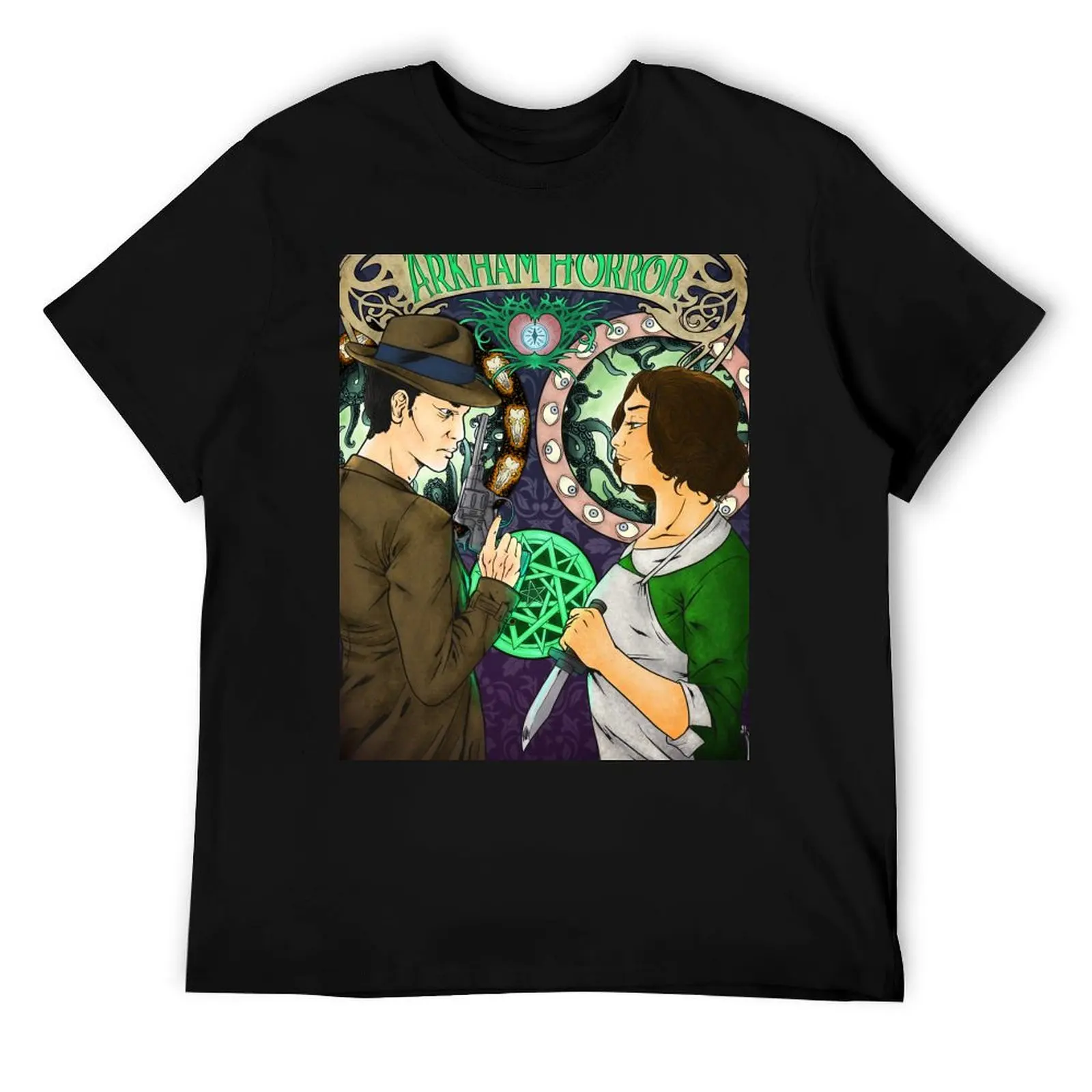 

Arkham Horror Tribute T-Shirt t shirt man luxury t shirt men 100% cotton luxury brand man t shirt summer T-Shirt