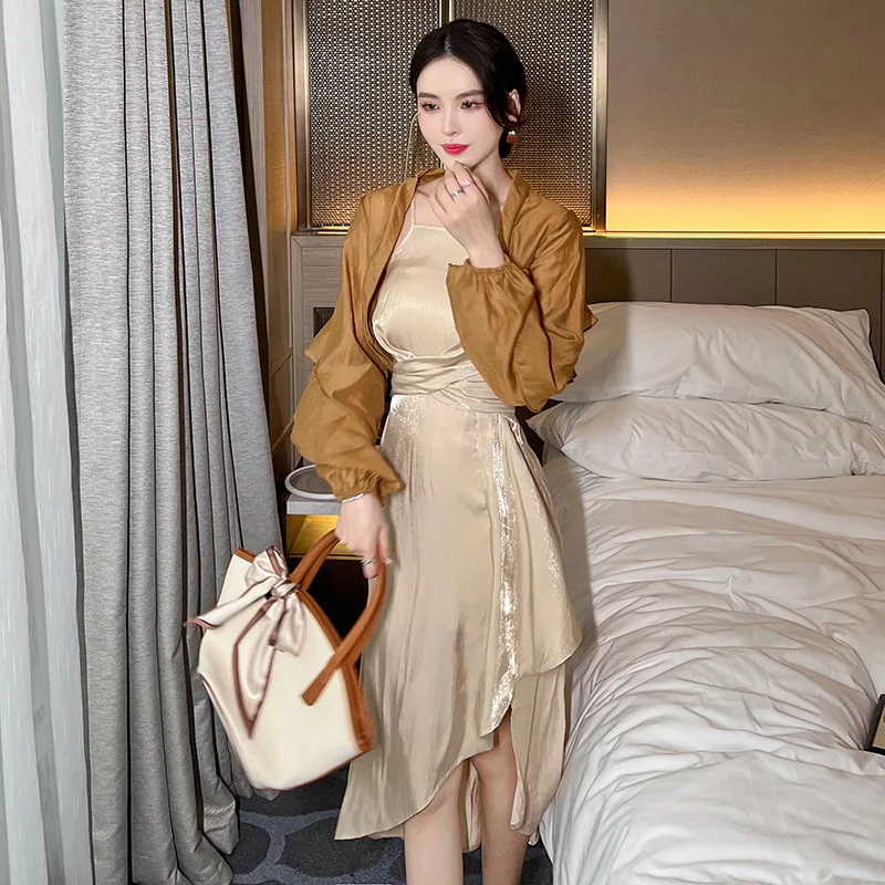 

Summer New Cardigan Jacket Women's Foreign Style Ruffle Edge Short Top Light Outdoor Sunscreen