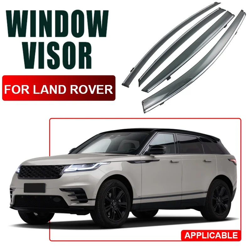 

4pcs For Land Rover Defender Discovery Sport Freelander 2 Range Rover Evoque Sport Velar 2009-2025 Car Window Visor Waterproof