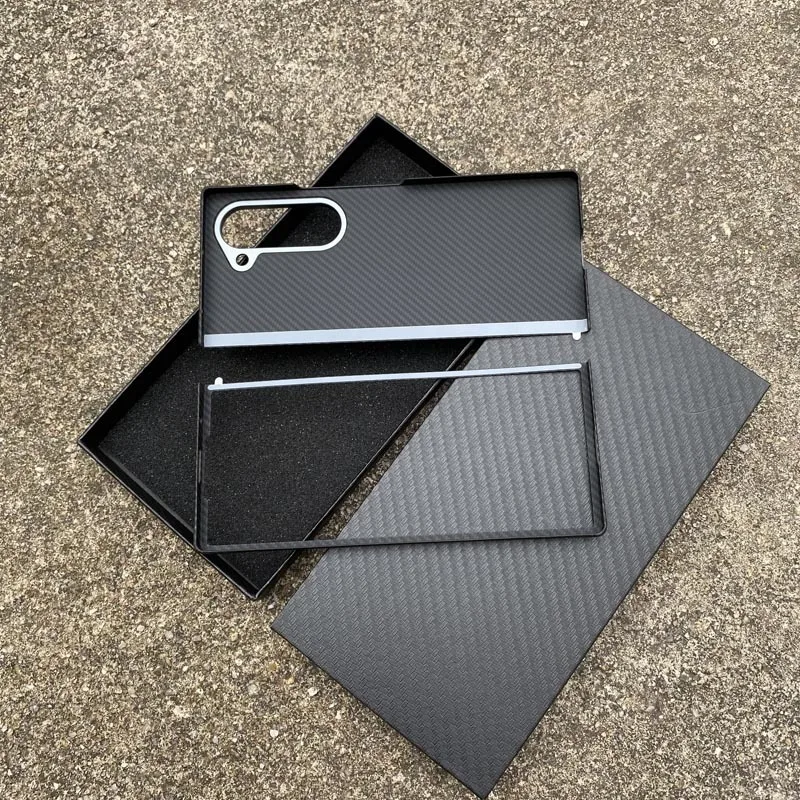 Really Carbon Fiber Case For Samsung Galaxy Z Fold 6 Cover Ultra Thin Protection Aramid Fiber Cover for Z Fold 6 Carbon 600D