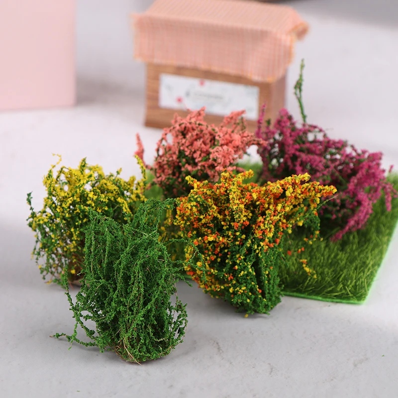 1 قطعة مجموعات زهرة النباتات زهرة مصغرة الشجيرات خصلات العشب DIY بها بنفسك نموذج بناء العمارة #3